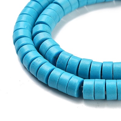 Synthetic Turquoise Beads Strands X-TURQ-G110-6x3mm-06-1