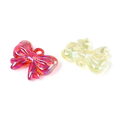 UV Plating Transparent Acrylic Pendants OACR-N151-03-1