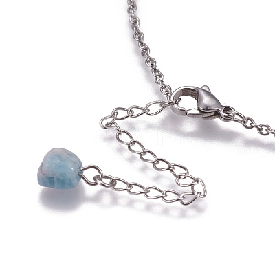 Stainless Steel Link Anklets AJEW-AN00253-1