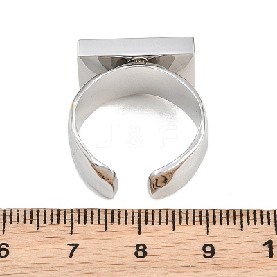 304 Stainless Steel Cuff Open Rings SA-CBA065A-08P-1