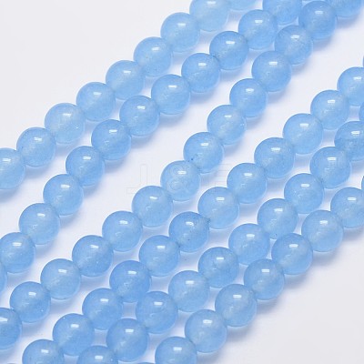 Natural & Dyed Malaysia Jade Bead Strands G-A146-8mm-A20-1