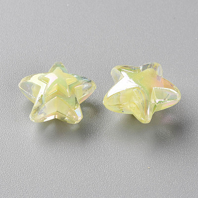 Transparent Acrylic Beads TACR-S152-11B-07-1