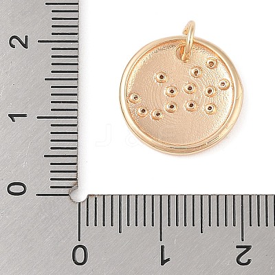 Brass with Clear Cubic Zirconia Pendants KK-N256-24F-G-1
