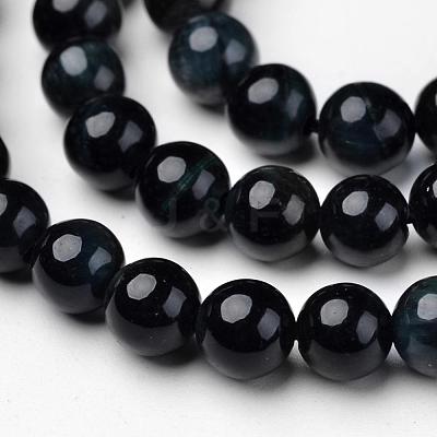 Natural Blue Tiger Beads Strands G-D809-08-6mm-1