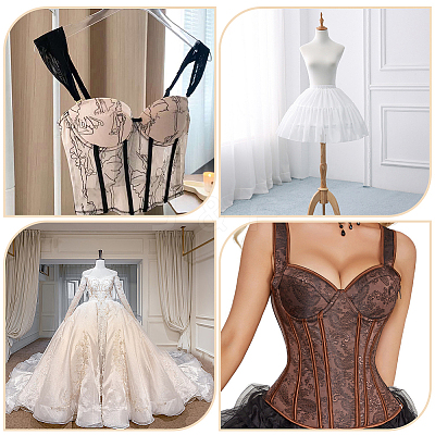 Polyester Boning Sewing Wedding Dress Fabric DIY-WH0304-704B-02-1