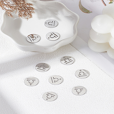 10Pcs 304 Stainless Steel Charms STAS-LP0003-19J-1