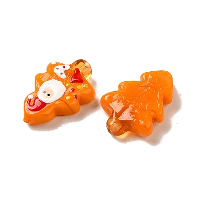 Christmas Theme Handmade Lampwork Beads LAMP-G162-06A-1