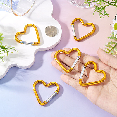 5Pcs Zinc Alloy Spring Gate Rings FIND-TA0009-73F-1