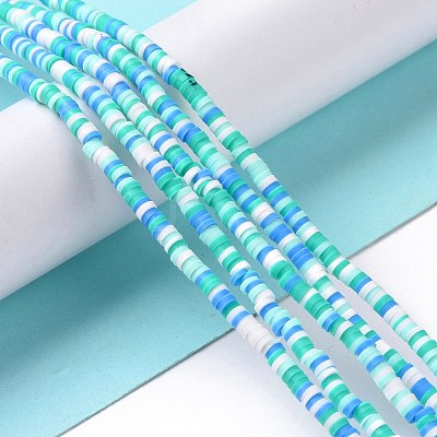 Handmade Polymer Clay Beads Strands CLAY-R089-3mm-005-1