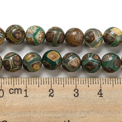 Tibetan Style dZi Beads Strands G-P526-D09-02-1