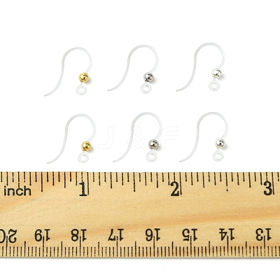 60Pcs 3 Colors Eco-Friendly Plastic Earring Hooks STAS-FS0001-61-1