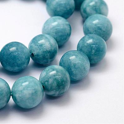 Natural White Jade Imitation Amazonite Beads Strands G-F364-16-10mm-1
