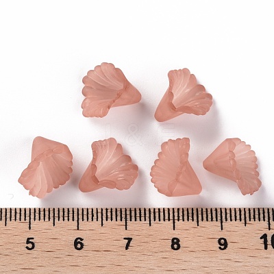 Frosted Acrylic Bead Caps MACR-S371-10A-763-1