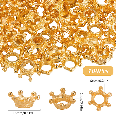 100Pcs Tibetan Style Alloy Bead Caps FIND-SC0009-85G-1