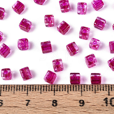 Transparent Inside Colours Glass Seed Beads SEED-T007-11C-1