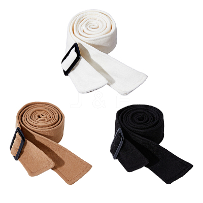 3Pcs 3 Style Woolen Coat Belts AJEW-FH0006-52-1