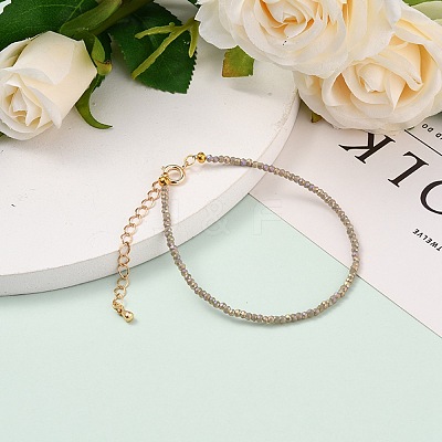 Faceted Electroplate Glass Beaded Bracelets BJEW-JB05693-02-1