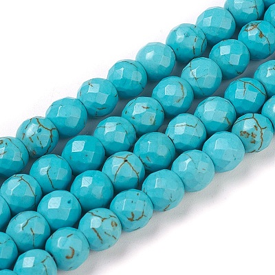 Synthetic Turquoise Beads Strands X-TURQ-L029-02-10mm-1