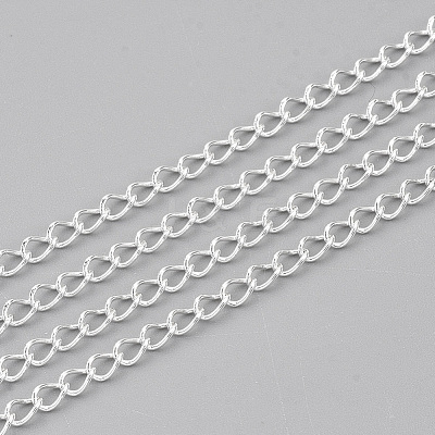 304 Stainless Steel Curb Chains CHS-T002-07-1