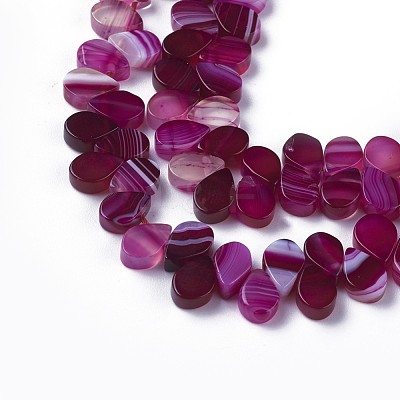 Dyed Natural Agate Beads Strands G-F595-A18-1