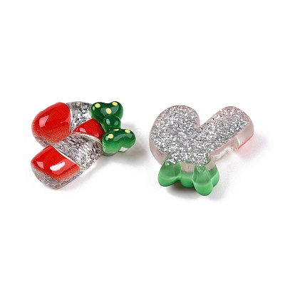 Christmas Theme Transparent Epoxy Resin Decoden Cabochons CRES-T025-01E-1