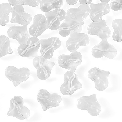 30Pcs Transparent Glass Beads GLAA-TADJ0001-02G-1