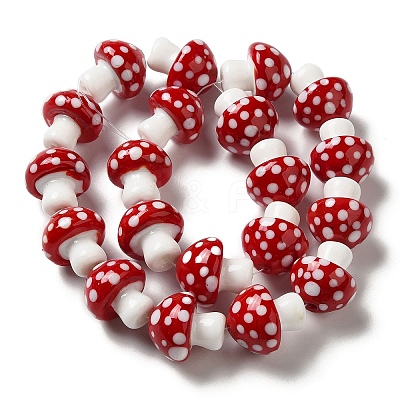 Handmade Lampwork Beads Strands LAMP-Q033-01A-1