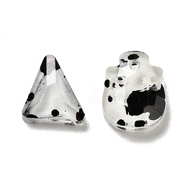 Spot Pattern Resin Cabochons LS-MRMJ-G015-15-1