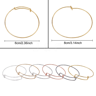 Adjustable Iron Bangle Making BJEW-CA0001-01-1