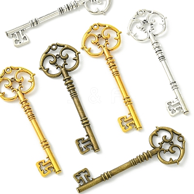 6Pcs 3 Colors Tibetan Style Zinc Alloy Big Pendants FIND-FS0002-55-1