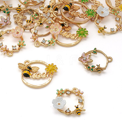 24Pcs 6 Styles Alloy Pendants FIND-TA0004-63-1