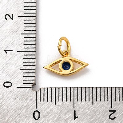Brass Micro Pave Cubic Zirconia Charms KK-U033-21G-01-1