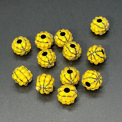 Opaque Acrylic Beads SACR-WH0008-028G-1