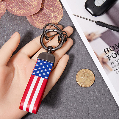 Imitation Leather Keychain Holder DIY-WH20013-23E-1
