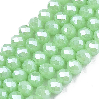 Electroplate Glass Beads Strands EGLA-A034-J1mm-A05-1