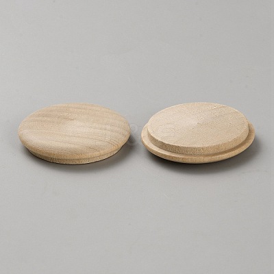 100Pcs Wooden Hinged Screw Covers AJEW-WH20020-077F-1