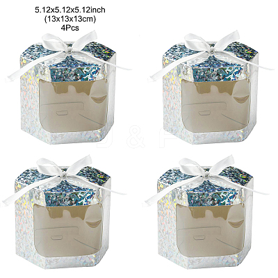 Hexagon Laser Window Paper Gift Boxes CON-FZC0002-001C-03-1