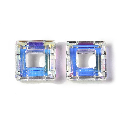 Transparent Electroplate Glass Pendant GLAA-Q101-01A-AB01-1
