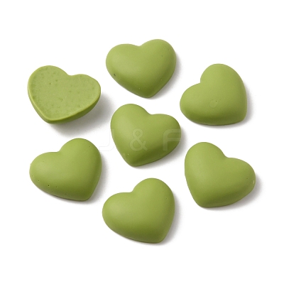 Opaque Resin Cabochons RESI-WH0021-39J-1