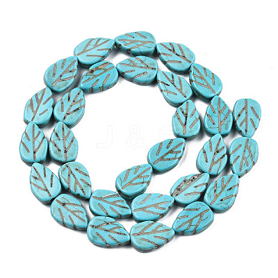 Gemstone Beads Strands TURQ-S240-14x10mm-2-1