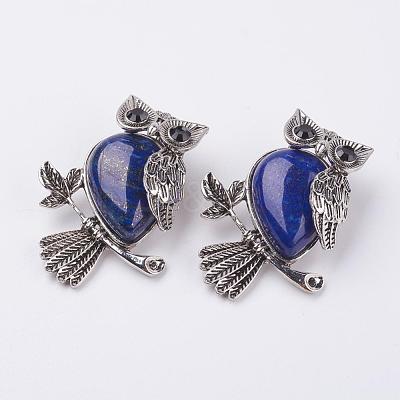 Natural Lapis Lazuli Pendants G-E442-01A-1