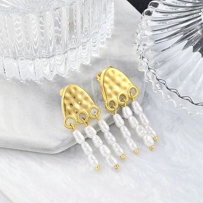 304 Stainless Steel Stud Earrings for Women STAS-Z111-13G-1