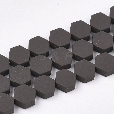 Spray Painted Non-magnetic Synthetic Hematite Beads Strands G-T116-03B-20-1