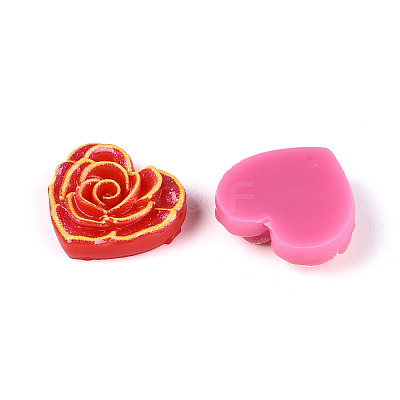 Printed Opaque Resin Cabochons CRES-T025-16C-1