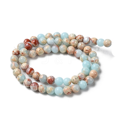 Synthetic Imperial Jasper Dyed Beads Strands G-D077-A01-01I-1