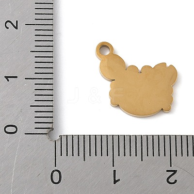 304 Stainless Steel Enamel Pendants STAS-K312-05A-G-1