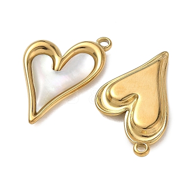 Natural Freshwater Shell Pendants STAS-G397-23G-01-1