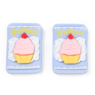 Opaque Resin Imitation Food Cabochons CRES-YWC0002-01E-1