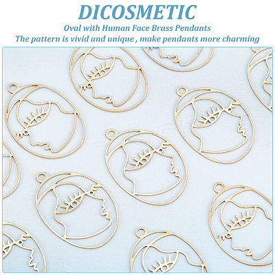 Brass Pendants KK-DC0001-57-1
