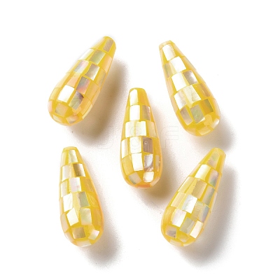 Natural Yellow Shell Beads SSHEL-B002-10B-03-1
